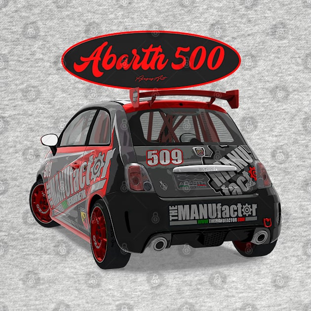 ABARTH 500 509 Back by PjesusArt